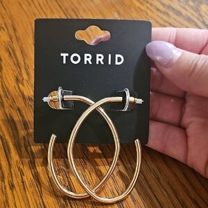 Torrid Gold Hoop Earrings